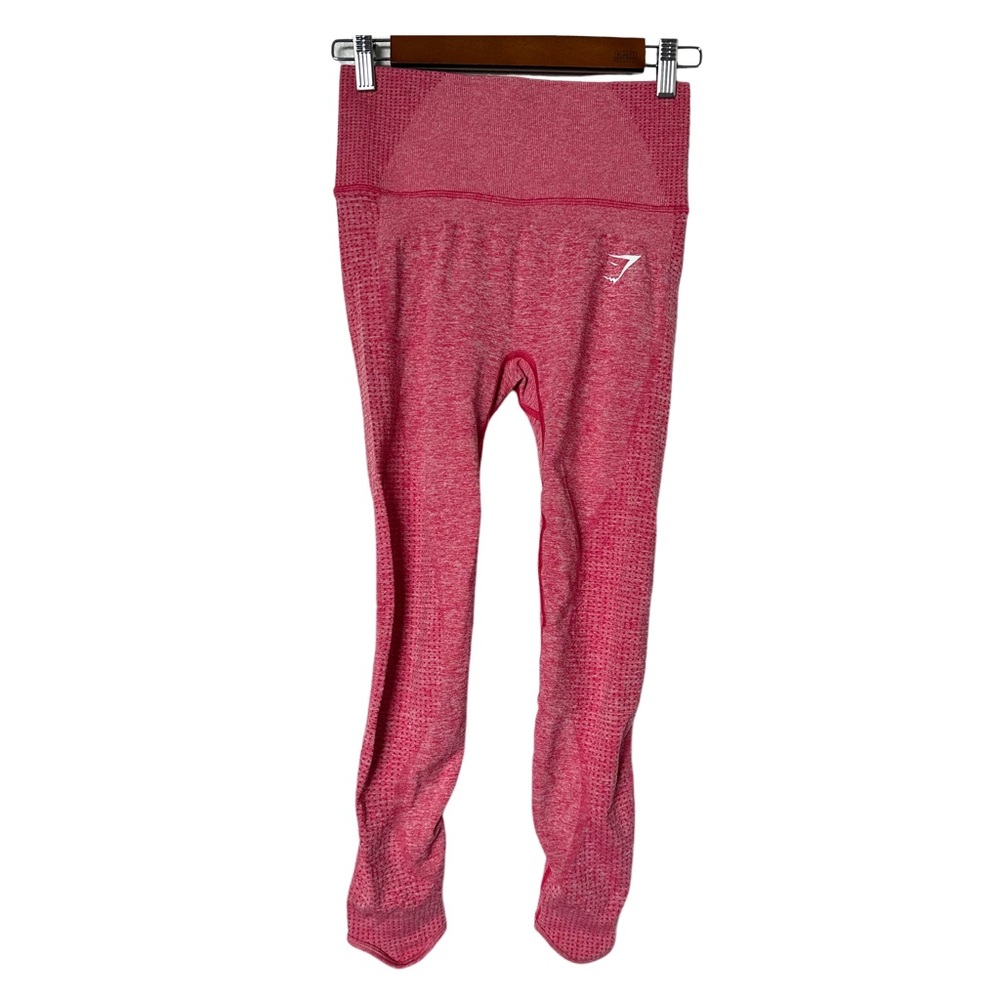Gymshark High Rise Vital Boost Scrunched Butt Legging in Dark Sunset Pink Size S